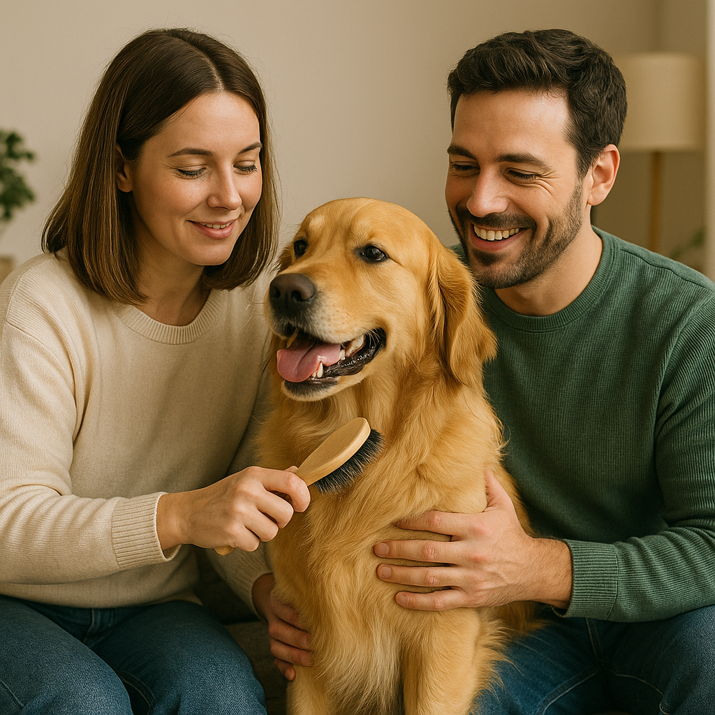 Grooming our dog and building the bond between us